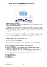 Preview for 1 page of OPTOGATE Mini Audio Lab V3 User Instructions