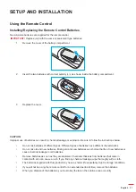 Preview for 21 page of Optoma 5 1RK Series User Manual