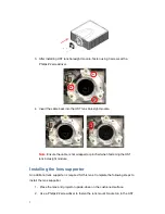 Preview for 8 page of Optoma A16 Installation Instructions Manual