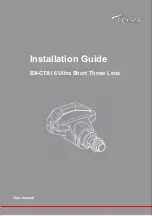 Preview for 1 page of Optoma BX-CTA16 UST Installation Manual