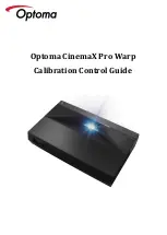 Предварительный просмотр 1 страницы Optoma CinemaX Pro Calibration Manual