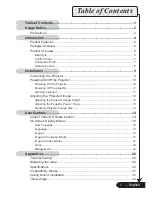 Optoma Digital Tuner Output Projector Manual preview