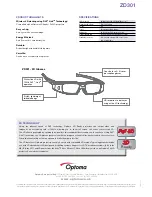 Preview for 2 page of Optoma DLP-Link ZD301 Brochure & Specs