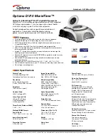 Optoma DV10 MovieTime Specifications preview