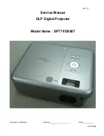 Optoma DX607 Serivce Manual предпросмотр