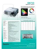 Предварительный просмотр 2 страницы Optoma DX733 Brochure & Specs