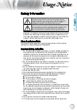 Предварительный просмотр 4 страницы Optoma EH200st User Manual