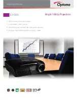 Optoma EH300 Brochure & Specs предпросмотр