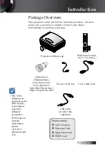 Предварительный просмотр 9 страницы Optoma EH503e Manual