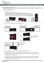 Предварительный просмотр 4 страницы Optoma EH515ST Installation Manual