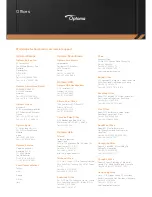 Preview for 16 page of Optoma EH7500 Specifications