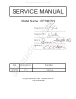 Preview for 1 page of Optoma EP706 Service Manual