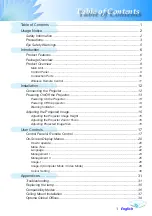 Preview for 2 page of Optoma EP709 Manual