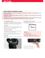 Предварительный просмотр 2 страницы Optoma EP7155i Brochure & Specs