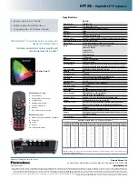 Предварительный просмотр 2 страницы Optoma EP720i Specifications