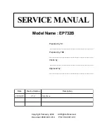 Optoma EP732B Service Manual предпросмотр