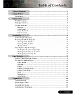 Предварительный просмотр 1 страницы Optoma EP745 User Manual