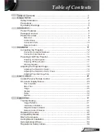 Предварительный просмотр 1 страницы Optoma EP752 Manual