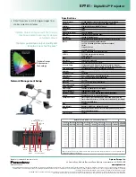 Предварительный просмотр 2 страницы Optoma EP781 Specifications