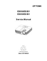 Optoma ES550 Service Manual предпросмотр