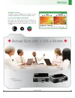 Предварительный просмотр 3 страницы Optoma EW330e Brochure & Specs