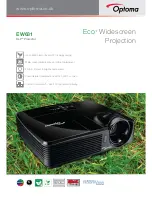 Предварительный просмотр 1 страницы Optoma EW631 Brochure & Specs