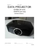 Предварительный просмотр 1 страницы Optoma EW775 Service Manual