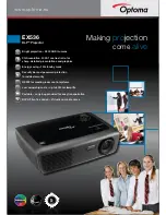 Optoma EX536 Brochure & Specs предпросмотр