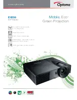 Предварительный просмотр 1 страницы Optoma EX556 Brochure & Specs