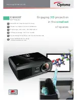 Optoma EX605ST Brochure & Specs предпросмотр