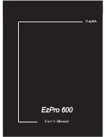 Optoma EzPro 600 User Manual preview