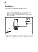 Preview for 8 page of Optoma EzPro 705 Manual