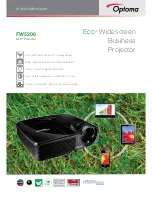 Optoma FW5200 Brochure & Specs предпросмотр