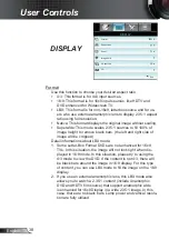 Preview for 38 page of Optoma GT1080e Manual