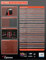 Preview for 2 page of Optoma GT700 Specifications