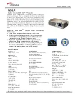 Optoma H56A Datasheet предпросмотр