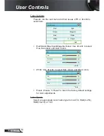 Предварительный просмотр 38 страницы Optoma HD131Xw User Manual