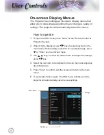 Предварительный просмотр 20 страницы Optoma HD180 User Manual