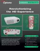 Optoma HD200X Brochure & Specs preview