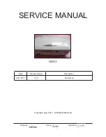 Preview for 1 page of Optoma HD33 Service Manual