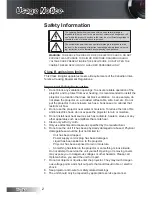 Предварительный просмотр 2 страницы Optoma HD33 User Manual