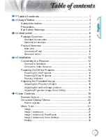 Optoma HD50 Instruction Manual preview