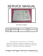 Предварительный просмотр 1 страницы Optoma HD71 Service Manual