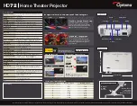 Предварительный просмотр 2 страницы Optoma HD72 Specifications