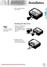 Предварительный просмотр 15 страницы Optoma HD8600 User Manual