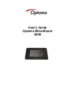 Optoma MirrorBoard Q300 User Manual предпросмотр