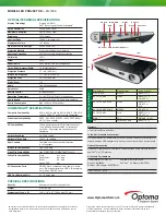 Preview for 2 page of Optoma ML1000 Datasheet