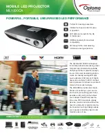 Optoma ML1000CA Datasheet preview