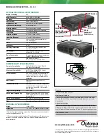 Предварительный просмотр 2 страницы Optoma ML300 Specifications