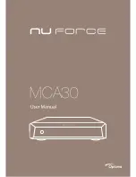 Предварительный просмотр 1 страницы Optoma NU FORCE MCA30 User Manual